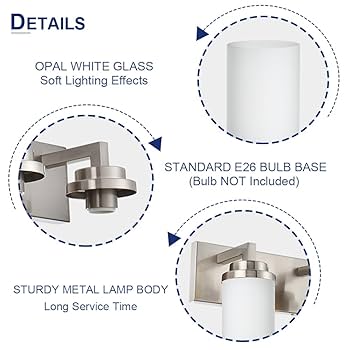 Lucy　0417 Danshinro Chrome Bathroom Vanity Light, Square Design 4